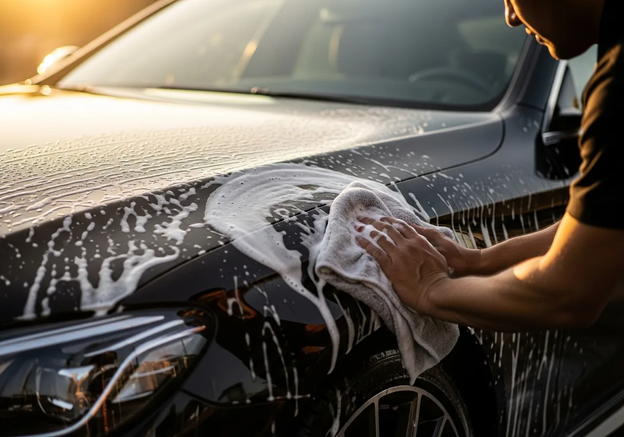 Professional luxury car detailing